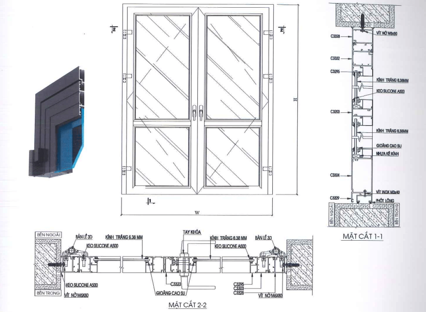 Bản vẽ kỹ thuật XF55