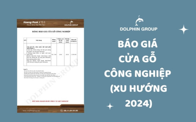 Báo giá cửa gỗ công nghiệp