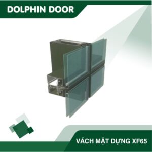 Vách kính mặt dựng đố chìm nhôm XF65