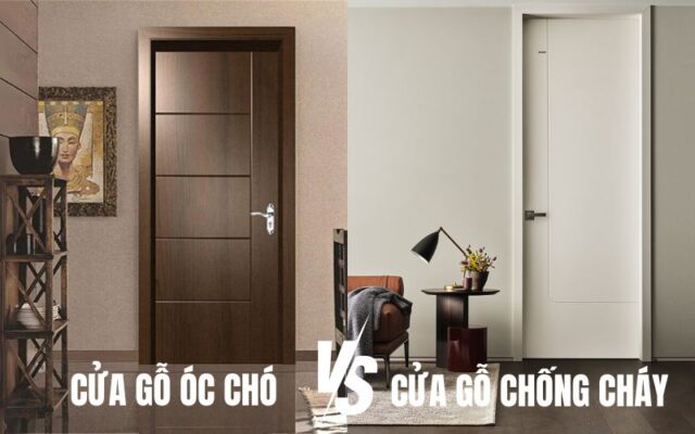 Cửa gỗ óc chó hay cửa gỗ chống cháy