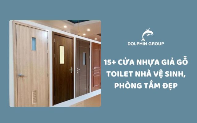 Cửa nhựa giả gỗ toilet giá rẻ