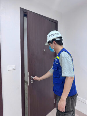 Nghiệm thu cửa gỗ chống cháy 
