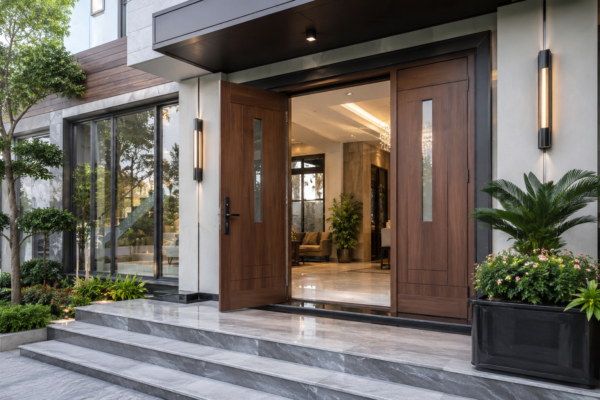 Cửa gỗ chống cháy cho biệt thự