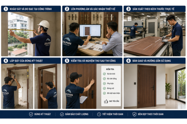 Quy trình thi công cửa chuyên nghiệp
