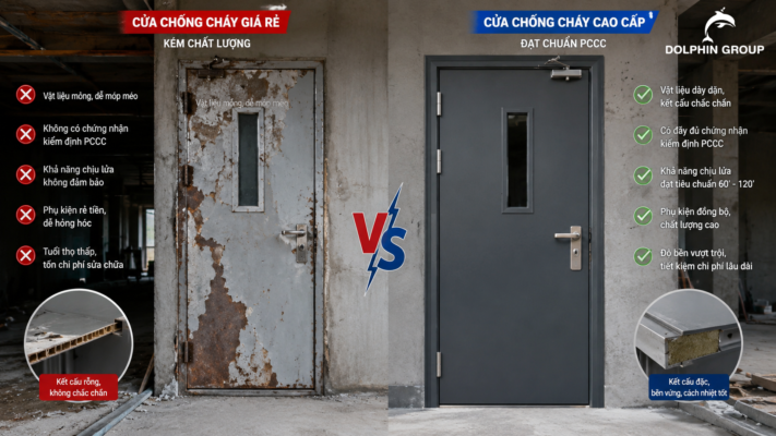 Sai lầm khi chọn cửa chống cháy