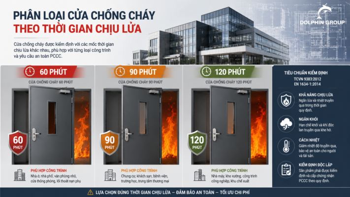 Cửa chống cháy theo thời gian chịu lửa